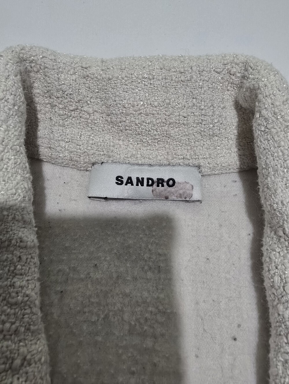 Sandro Seville Dress A-line Short Sleeves Collar Size M - Picture 7 of 16